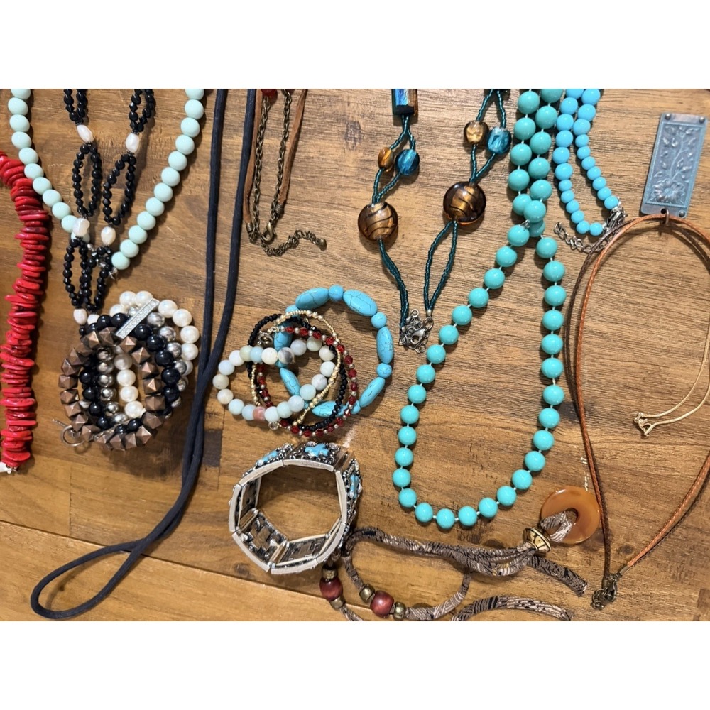 3‎ LBS Jewelry Vintage Modern 93 Pieces Necklace Earrings Bracelet - Picture 9 of 16